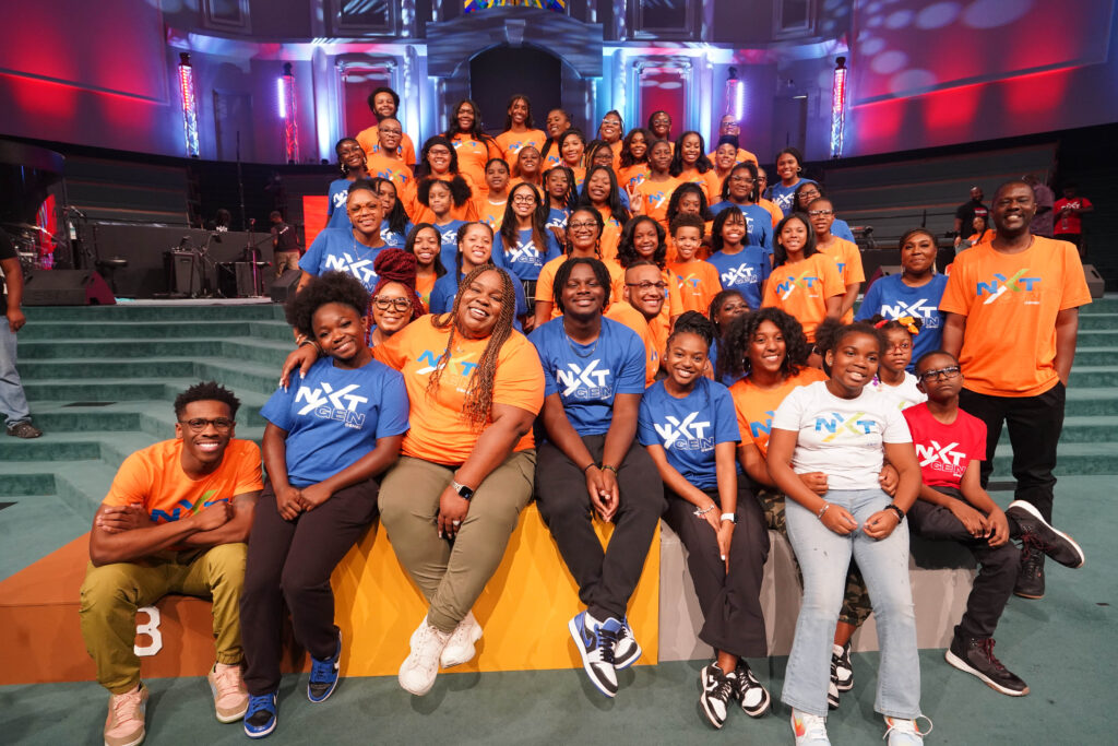 Children and students during NextGen weekend at Brown Baptist